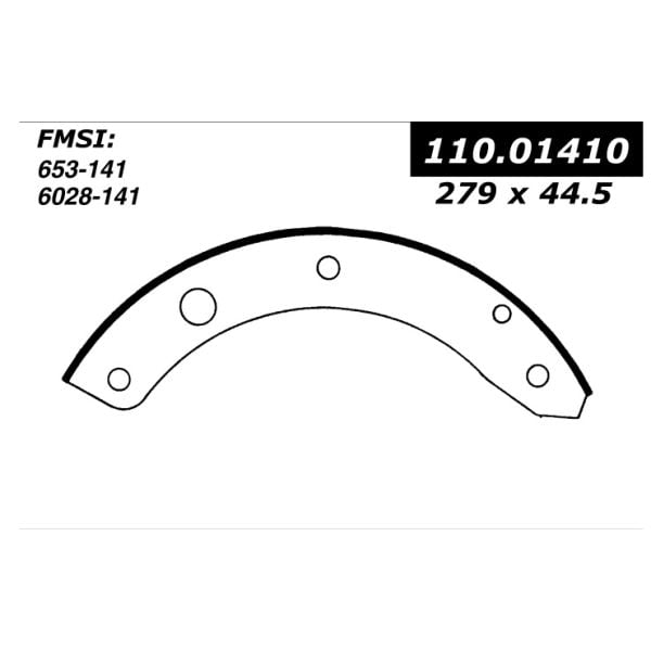 Centric Parts Centric Brake Shoes, 111.01410 111.01410 - main